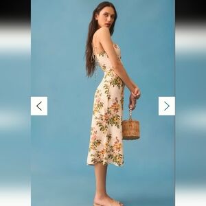 NWOT Reformation Juliette Dress in size 12 Colour: Milo‎